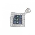 K18WG ガーネット ペンダント 1.25CT