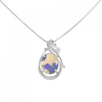 K18WG オパール ネックレス 4.59CT