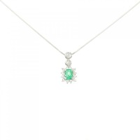 PT エメラルド ネックレス 0.32CT