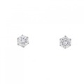 PT ソリティア ダイヤモンド ピアス 0.30CT