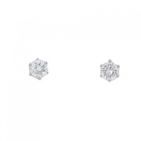 PT ソリティア ダイヤモンド ピアス 0.30CT