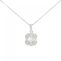PT ダイヤモンド ネックレス 0.449CT K VVS2 エメラルドカット