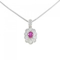 PT ルビー ネックレス 0.58CT