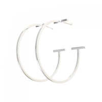 ティファニー Tワイヤー フープ ラージ ピアス