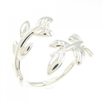 ティファニー オリーブリーフ バイパス リング