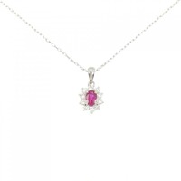PT ルビー ネックレス 0.54CT