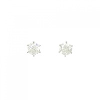【新品】PT ダイヤモンド ピアス 0.70CT 0.70CT D SI2 3EXT