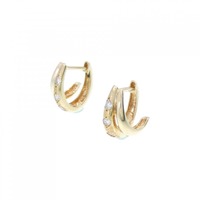K18YG ダイヤモンド ピアス 0.15CT