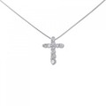 PT クロス ダイヤモンド ネックレス 0.20CT