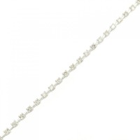K18WG ダイヤモンド ブレスレット 1.00CT