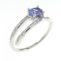 K18WG タンザナイト リング 0.51CT