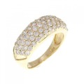 K18YG パヴェ ダイヤモンド リング 1.00CT