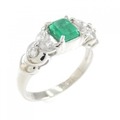 PT エメラルド リング 0.58CT
