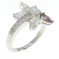 PT フラワー ダイヤモンド リング 1.34CT