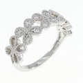 K18WG ダイヤモンド リング 0.25CT