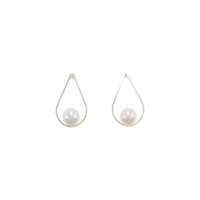 【新品】K18YG アコヤパール ピアス 4.5mm