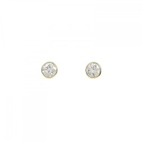 【リメイク】K18YG ダイヤモンド ピアス 0.223CT 0.236CT H SI2 GOOD