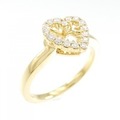 タサキ デインジャー ハート リング 0.12CT