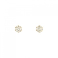 K18PG ダイヤモンド ピアス 0.30CT