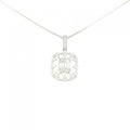 K18WG ダイヤモンド ネックレス 0.45CT
