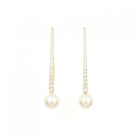 K18YG アコヤパール ピアス 7.8mm