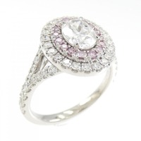 カシケイ ダイヤモンド リング 1.013CT D SI1 オーバルカット