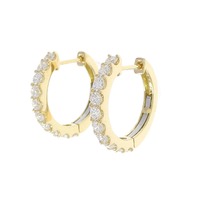 【新品】K18YG ダイヤモンド ピアス 1.006CT