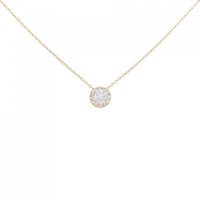 【リメイク】K18YG ダイヤモンド ネックレス 0.266CT G SI2 EXT H&C