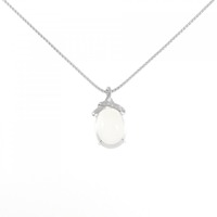 K18WG ムーンストーン ネックレス 8.40CT