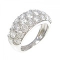 PT パヴェ ダイヤモンド リング 3.00CT