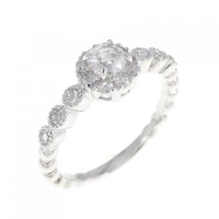 K18WG ダイヤモンド リング 0.15CT