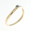 K18YG サファイヤ リング 0.04CT