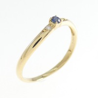 K18YG サファイヤ リング 0.04CT
