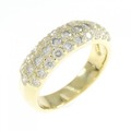 K18YG パヴェ ダイヤモンド リング 1.00CT