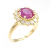 K18YG ルビー リング 1.67CT