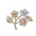 ポンテヴェキオ フラワー ダイヤモンド ブローチ 1.82CT