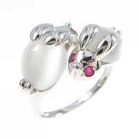 PT ラビット ムーンストーン リング