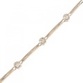 K18PG ダイヤモンド ブレスレット 0.20CT