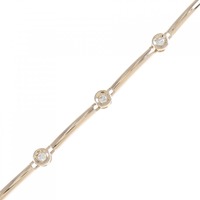 K18PG ダイヤモンド ブレスレット 0.20CT