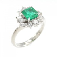 PT エメラルド リング 0.77CT