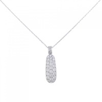 PT/K18WG パヴェ ダイヤモンド ネックレス 1.00CT