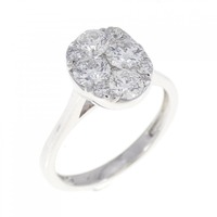 750WG ダイヤモンド リング 1.00CT