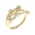 750YG ダイヤモンド リング 0.45CT