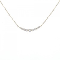 K18YG ダイヤモンド ネックレス 0.20CT