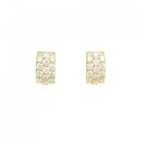 K18YG フープ ダイヤモンド ピアス 0.52CT