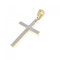 K18YG/K18WG クロス ペンダント