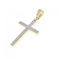K18YG/K18WG クロス ペンダント