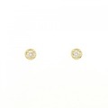 アガット ダイヤモンド ピアス 0.08CT
