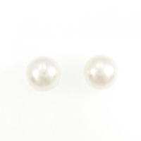 K14WG 白蝶パール ピアス 12.0mm