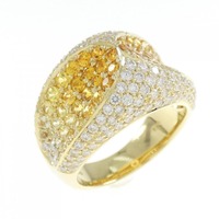 K18YG サファイヤ リング 2.00CT 拡散処理未検査